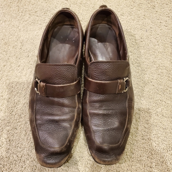 Salvatore Ferragamo Men's Leather Loafers - Picture 1 of 15